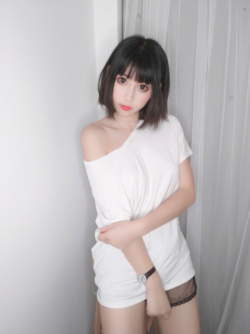 ♈ 小酥酱 – 白色T恤 【27P】-【丽人丝语】