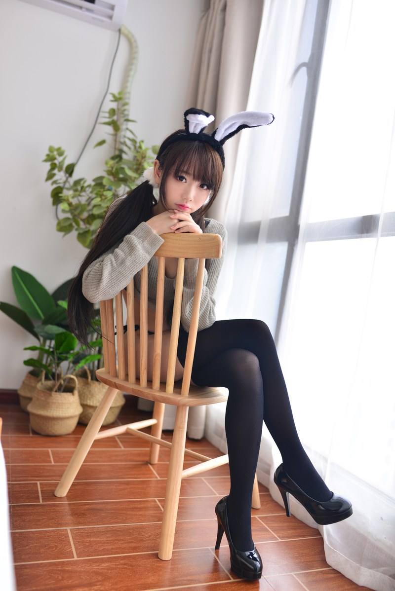 雪琪SAMA - 灰兔兔 [37P]